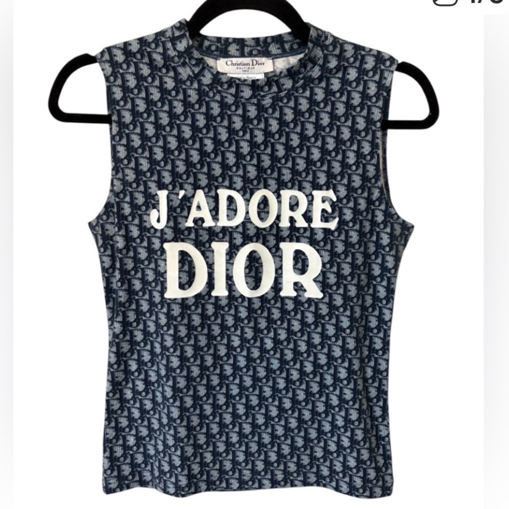 Christian Dior J'adore vintage trotter tank EUC